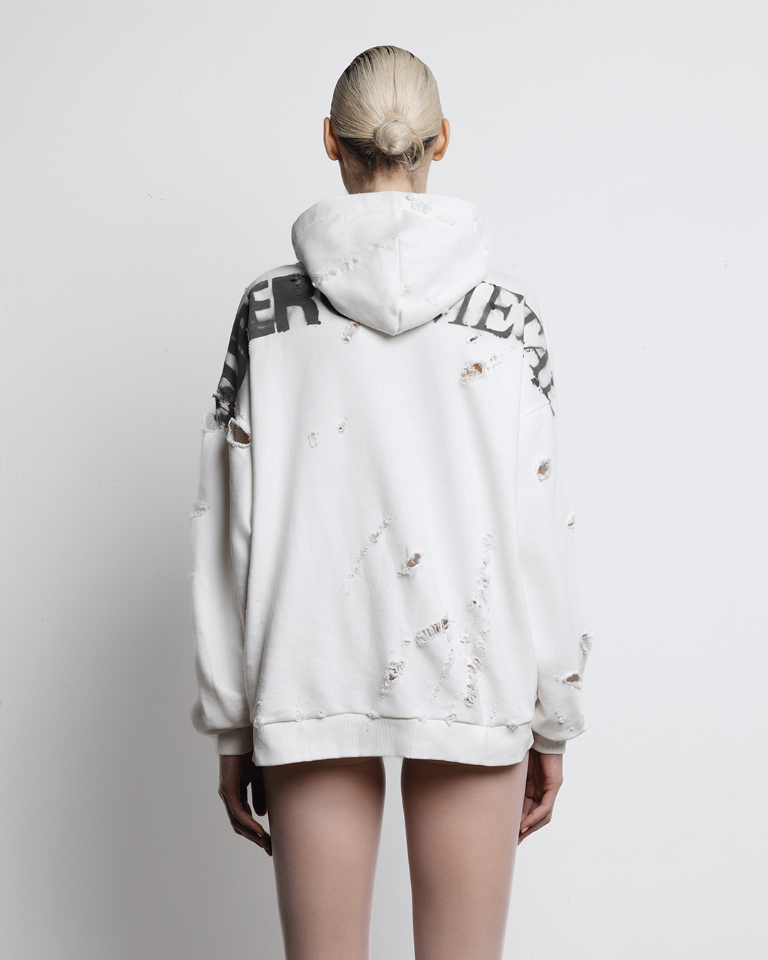 "SUPERMETAL" Zip-Up Hoodie