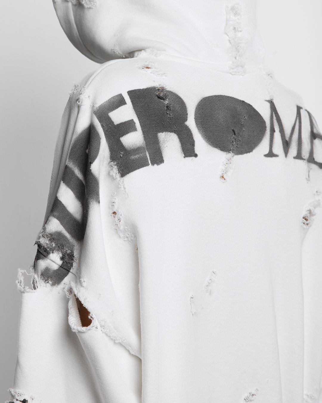 "SUPERMETAL" Zip-Up Hoodie