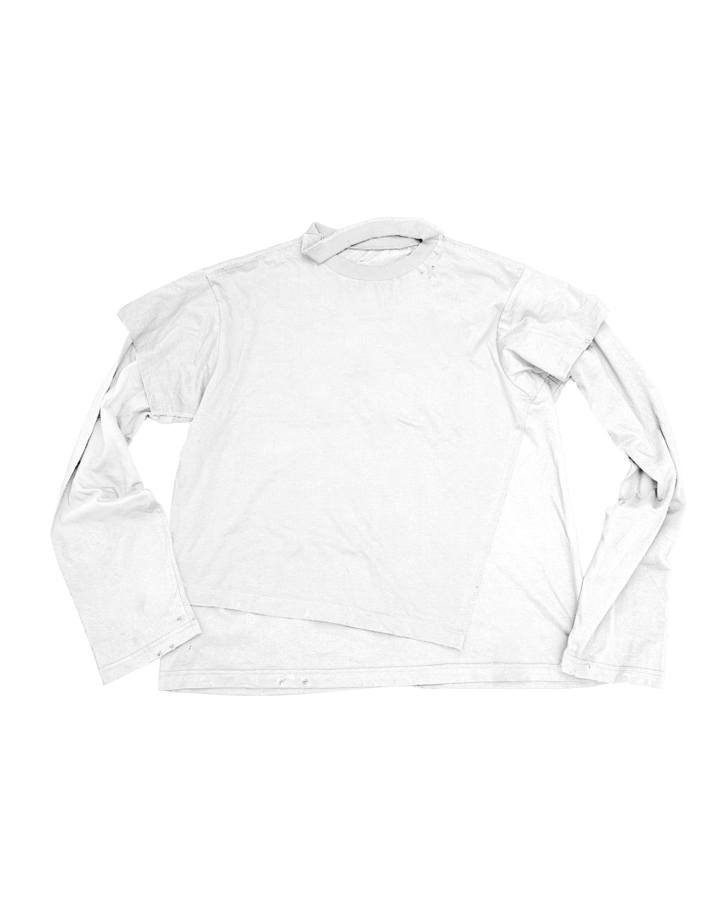 Non-printed "I'M NOT A SMOKER" White Cotton Printed Longsleeve
