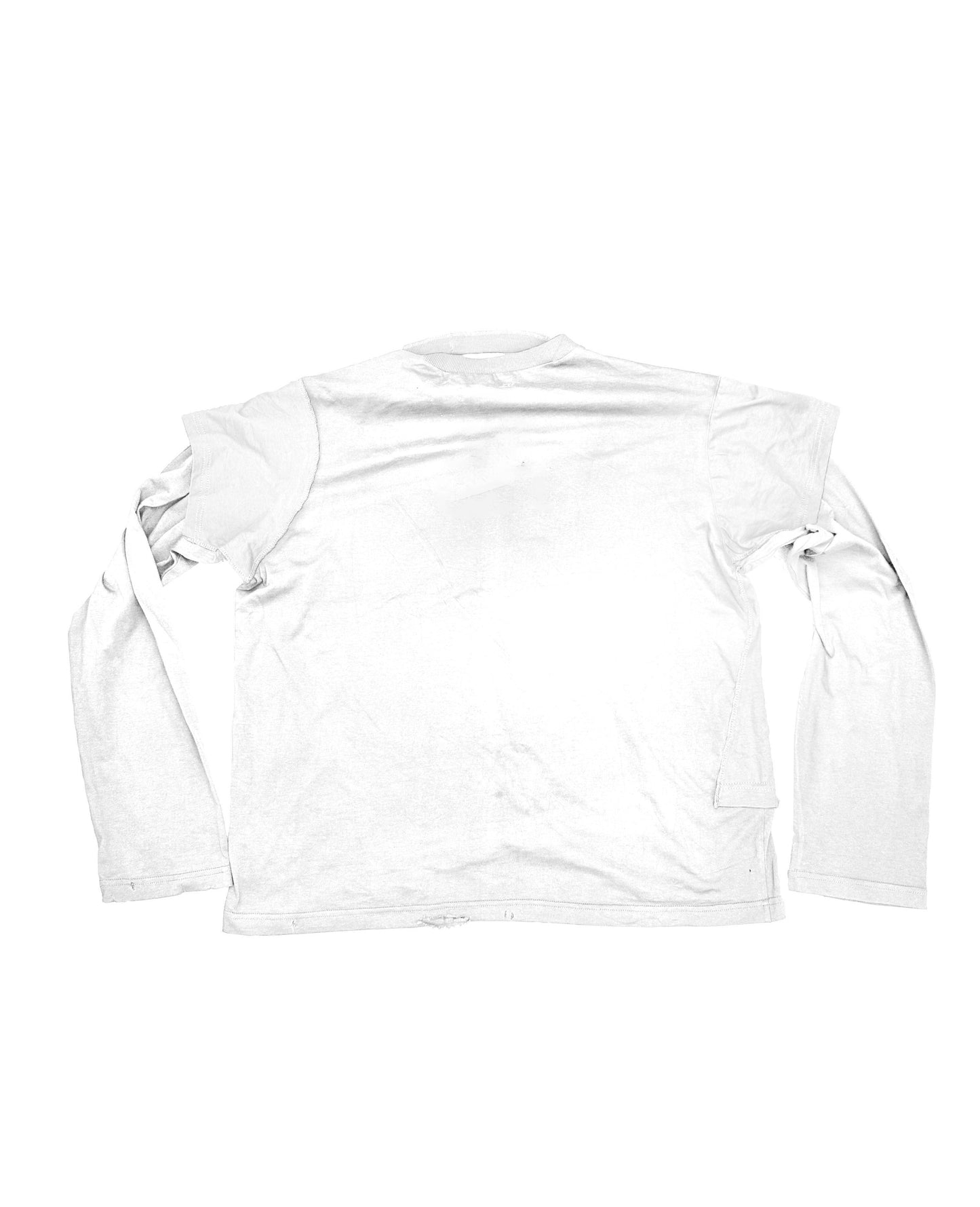 Non-printed "I'M NOT A SMOKER" White Cotton Printed Longsleeve