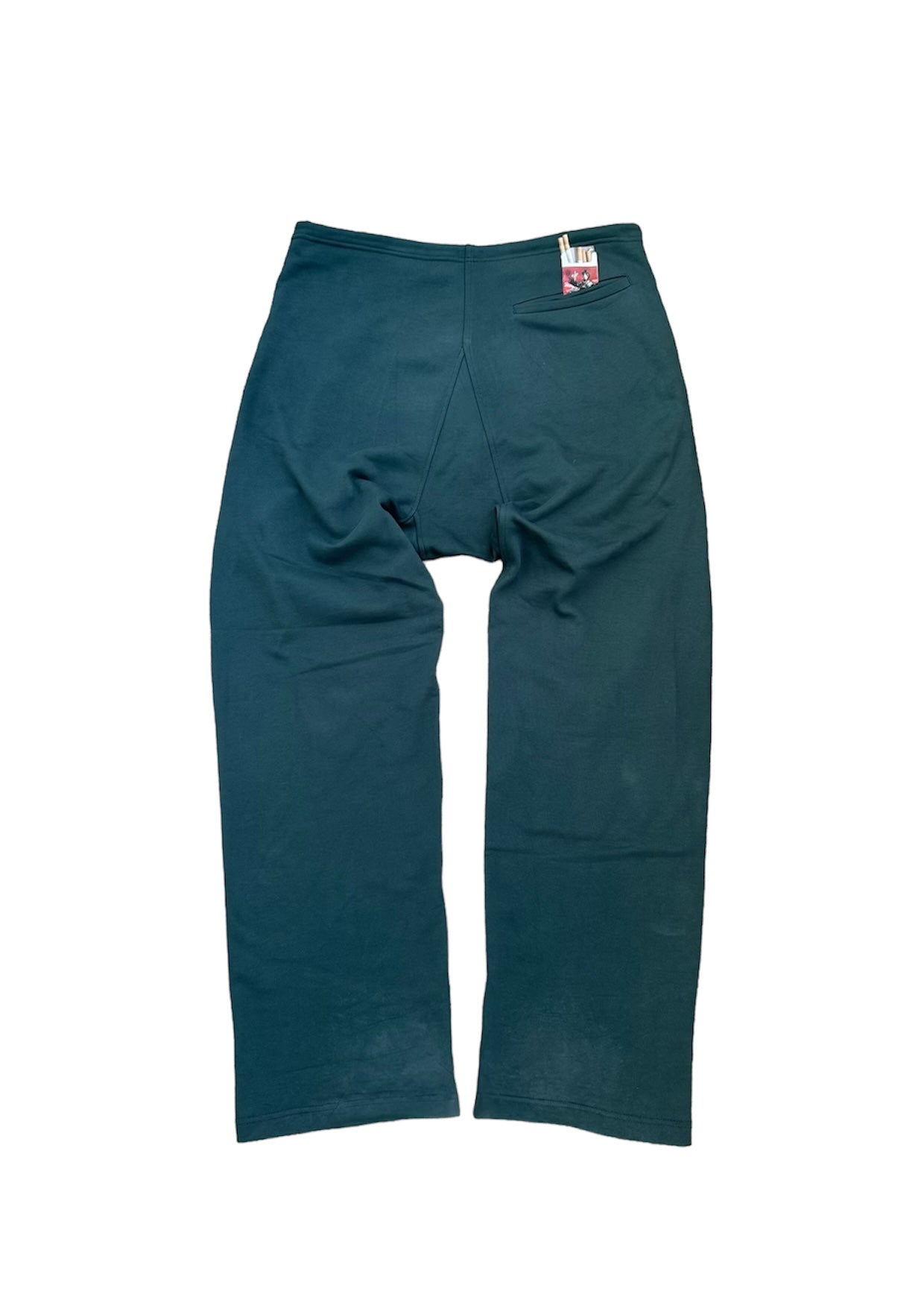"I'M NOT A SMOKER" Khaki Cotton Printed Sweatpants