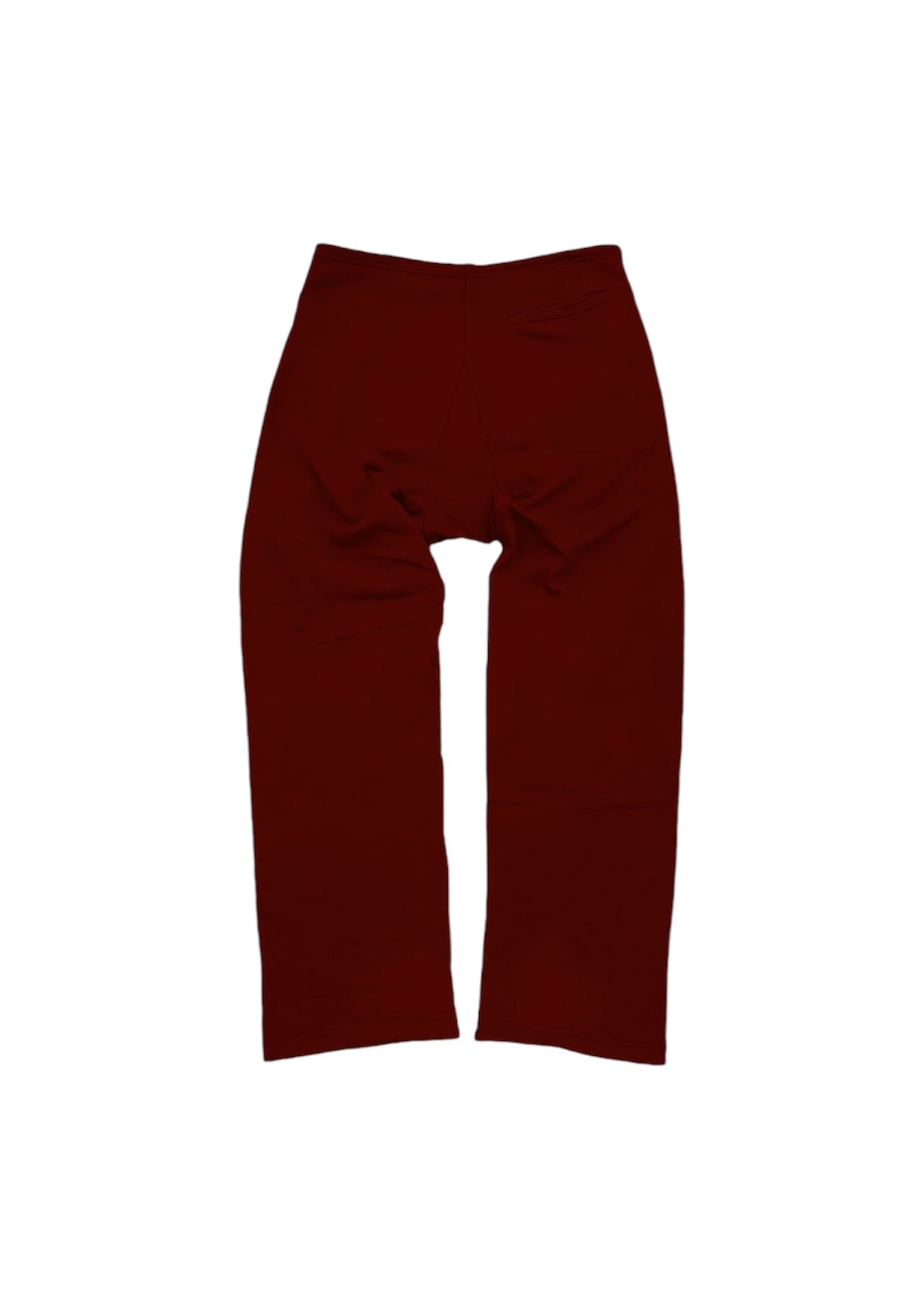 Non-printed "I'M NOT A SMOKER"Burgundy Cotton Sweatpants