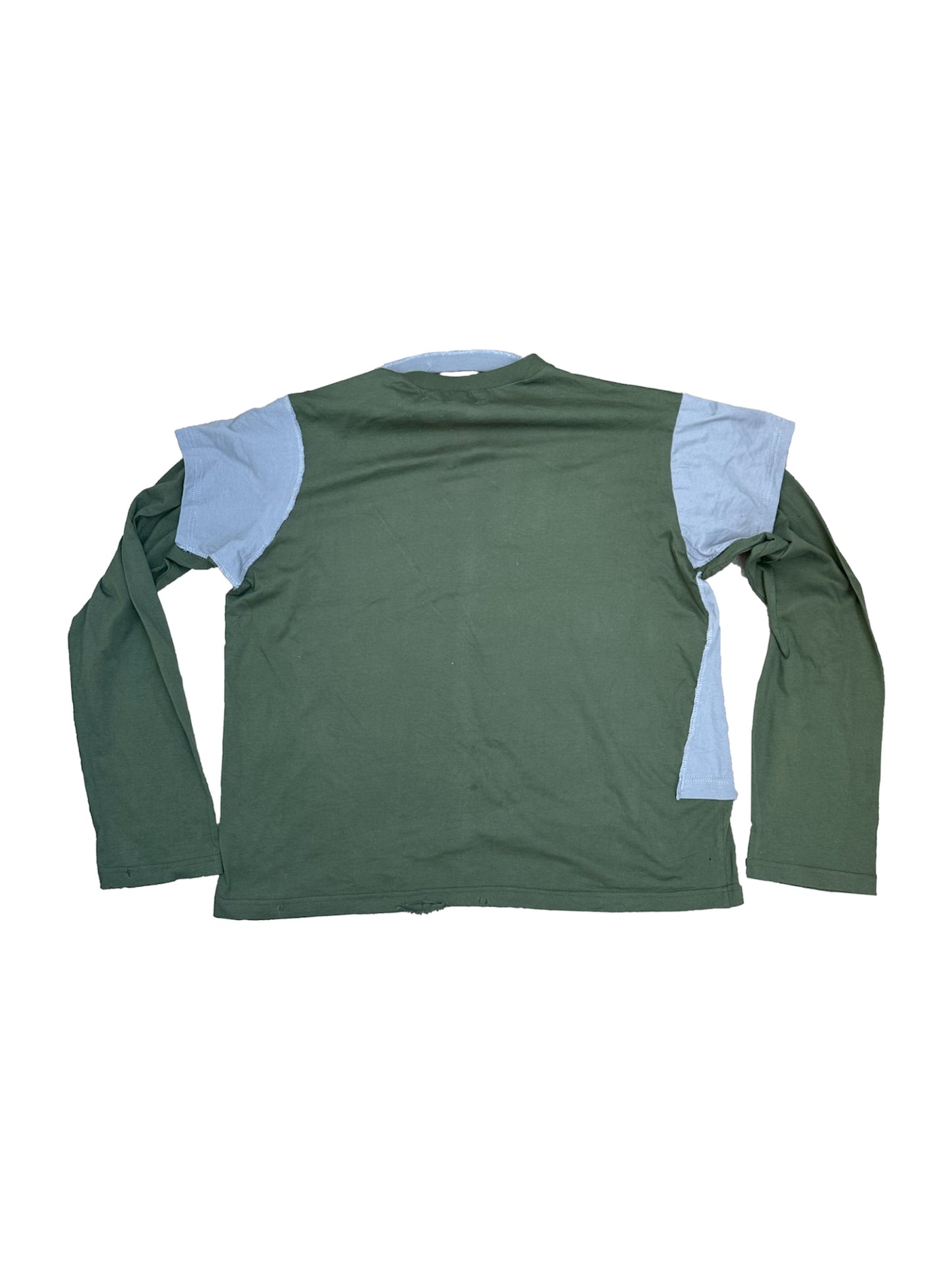 Non-printed "I'M NOT A SMOKER" Khaki Cotton Printed Longsleeve