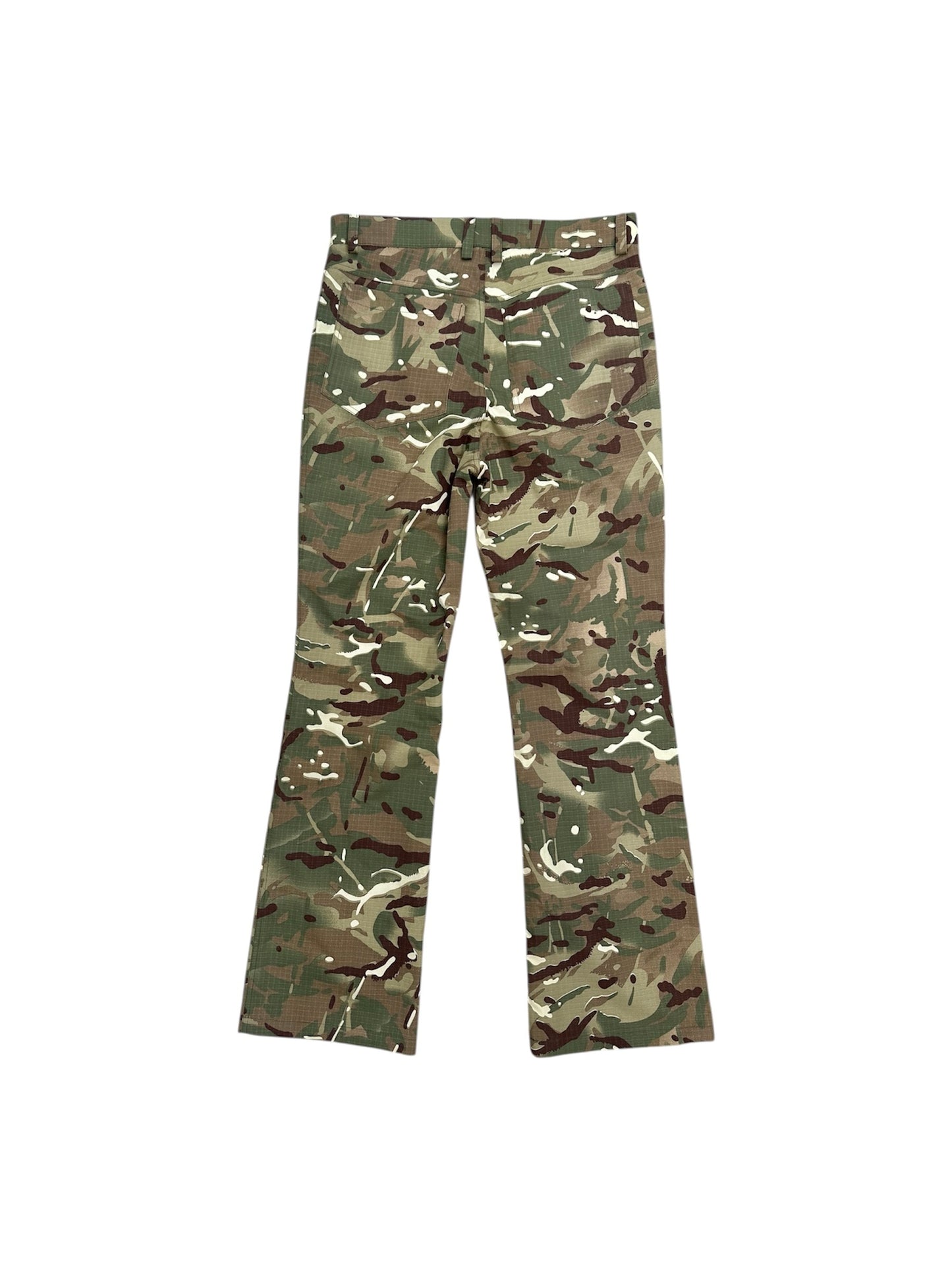 Camouflage Ripstop Flared Pants