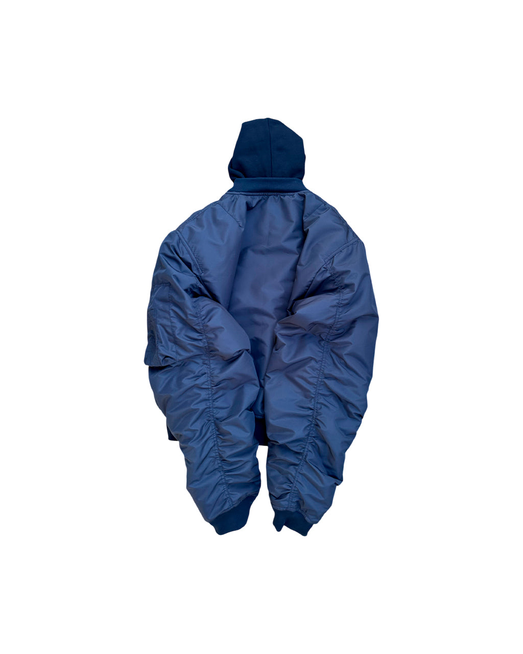 Hooded Navy Bomber Jacket – Noname_264781