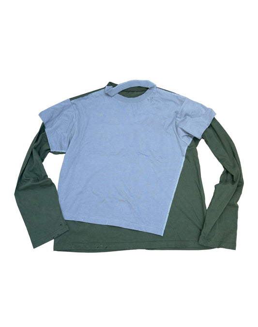 Non-printed "I'M NOT A SMOKER" Khaki Cotton Printed Longsleeve