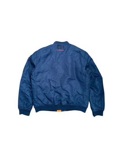 Blue Military Bomber Jacket